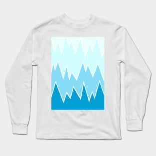 Abstract Blue Mountains Long Sleeve T-Shirt